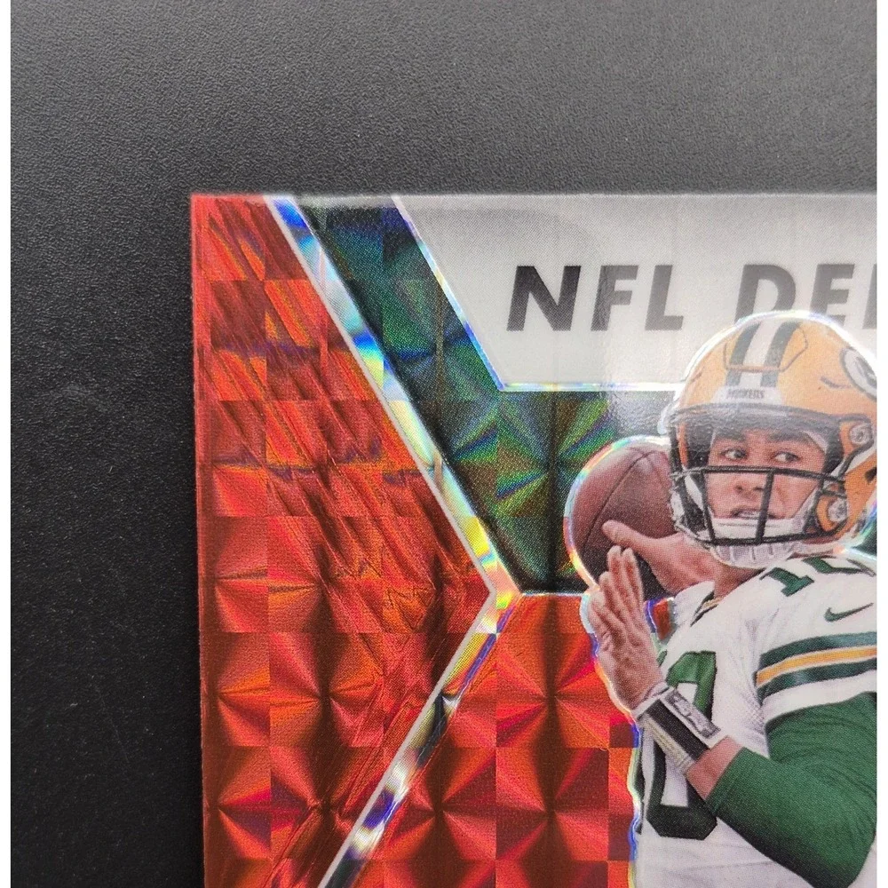 2020 Panini Mosaic Jordan Love #264 NFL Debut Red Mosaic Prizm (RC) Packers